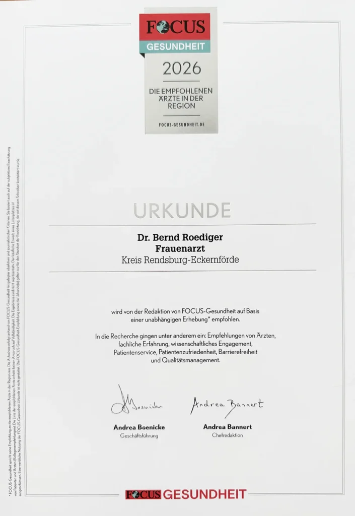 Urkunde Focus Gesundheit